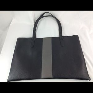 Vince Camuto Vegan Leather Tote Black & Grey